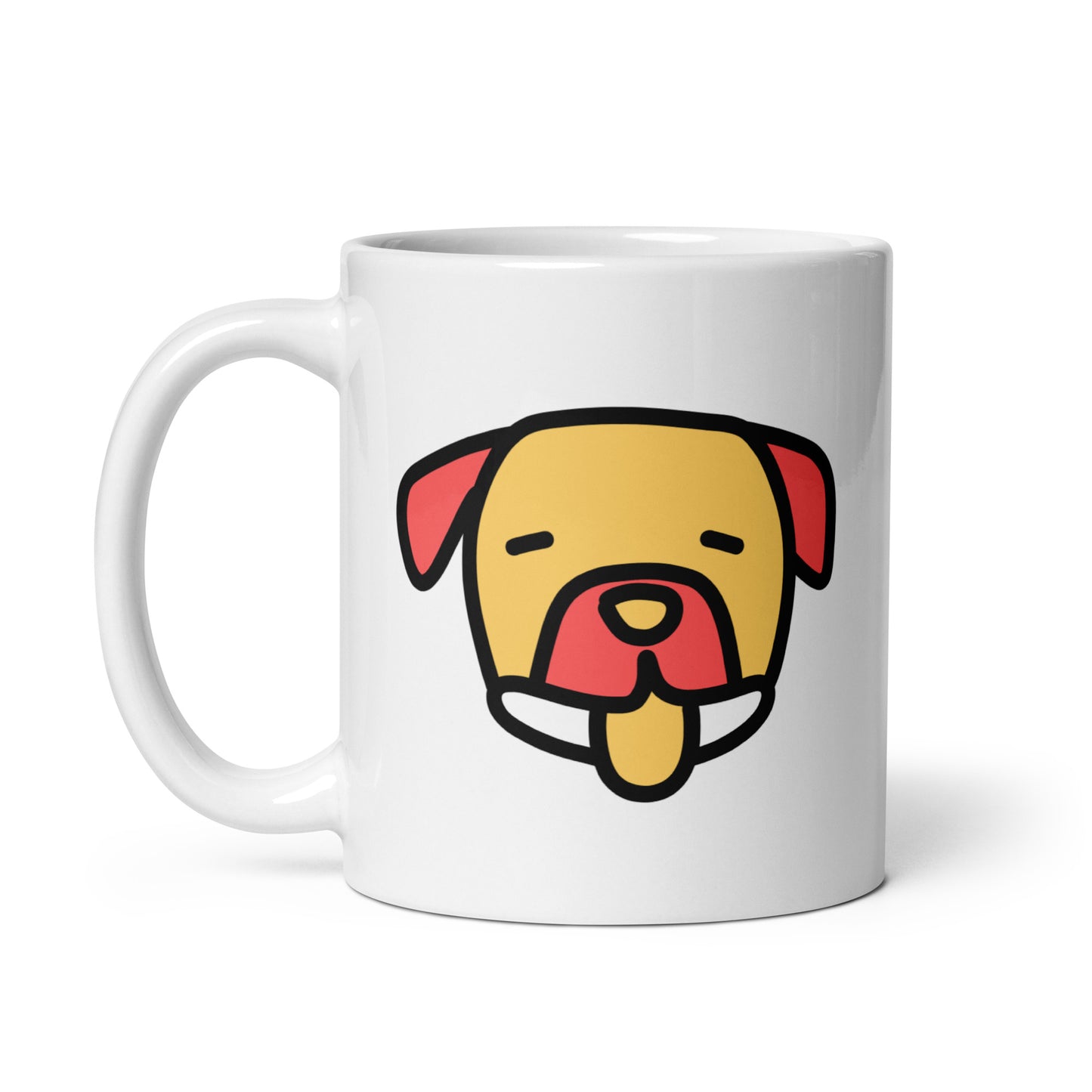 Pop-Art Pitbul, with Custom Name, Coffee Mug