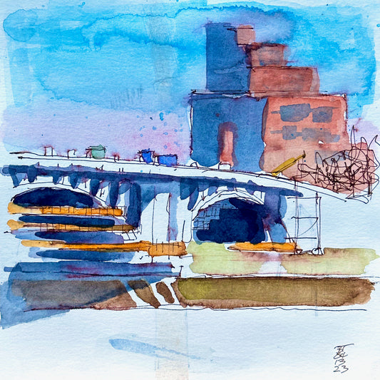 Third Avenue Bridge, 04.13.23 (8x8)