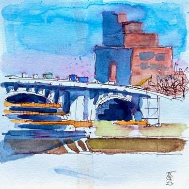 Third Avenue Bridge, 04.13.23 (8x8)