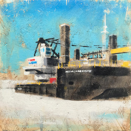 Army Corp Barge, Port of Duluth, 24 x 24