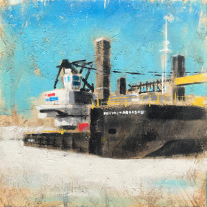 Army Corp Barge, Port of Duluth, 24 x 24