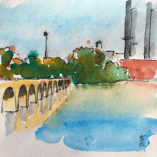 Stone Arch Bridge and Power Plant, 10.10.22