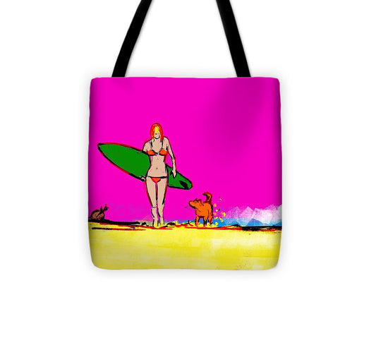 Single Fin Girl - Tote Bag