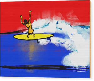 Surfer Girl - Wood Print