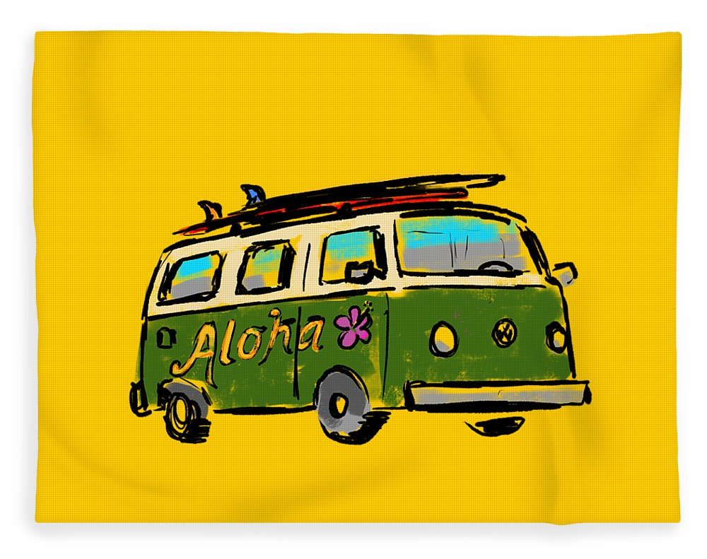 Vw Surf Bus - Blanket