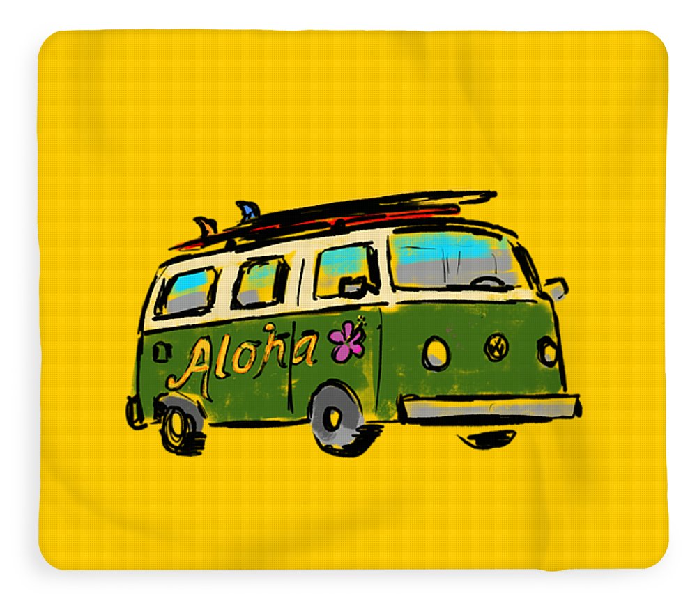 Vw Surf Bus - Blanket