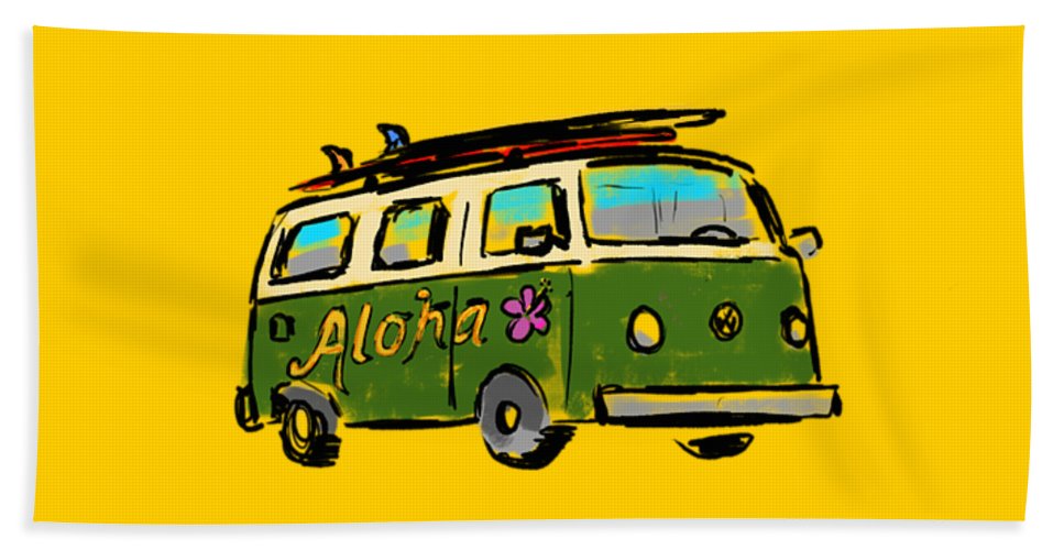 Vw Surf Bus - Beach Towel