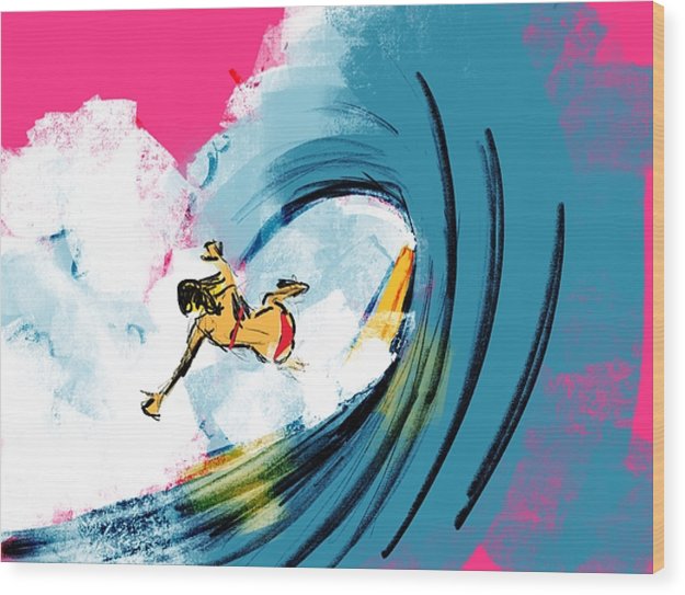 Wipe Out - Wood Print